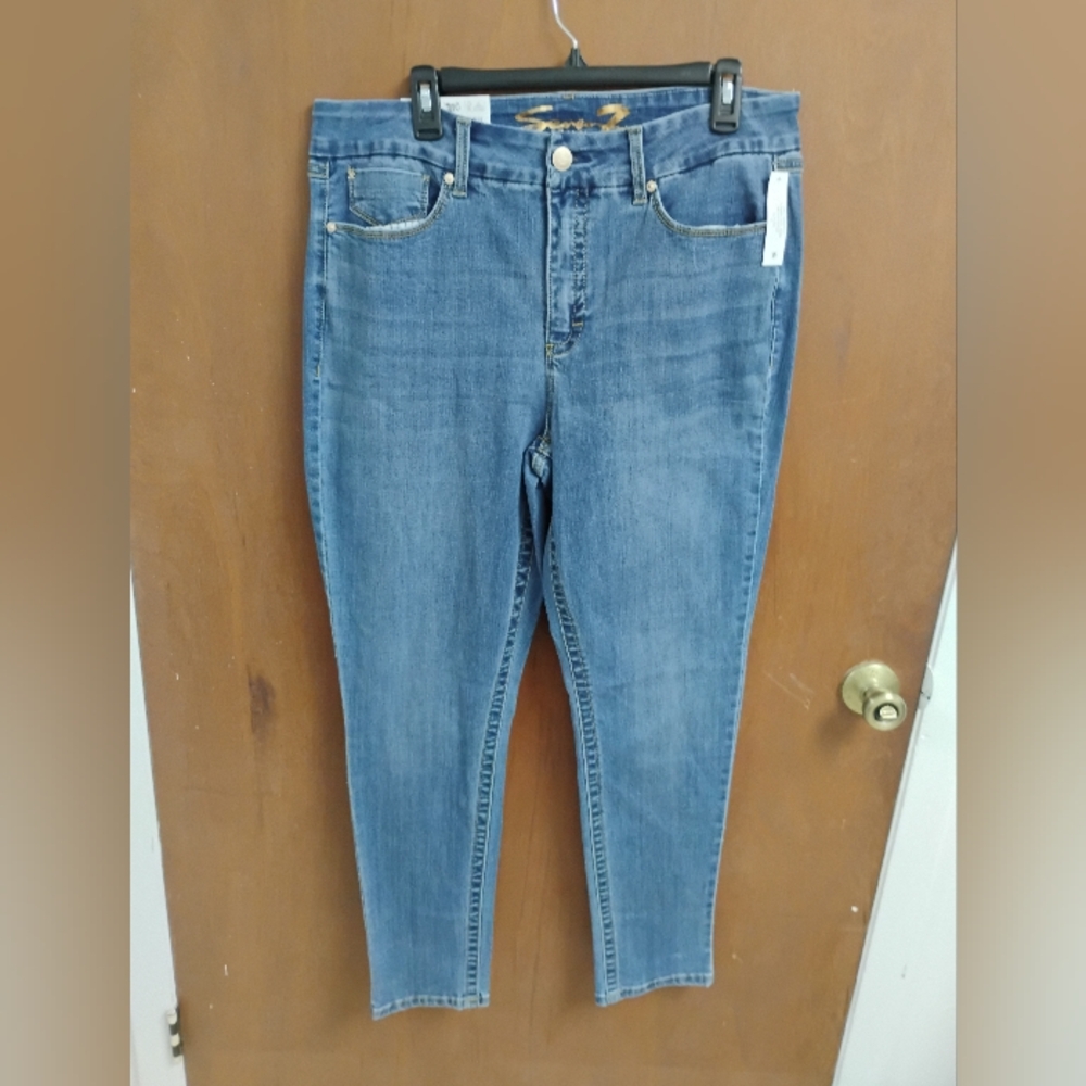 Seven7 Tummy Less Blue Jeans